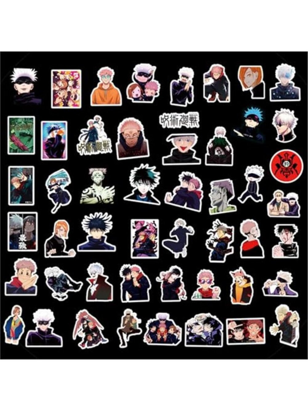 50Pcs Manga Jujutsu Kaisen Stickers Mixed Pack Hot Cartoon Anime Stickers - Picture 7 of 7